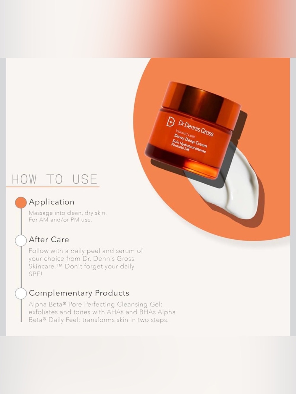 DR. DENNIS GROSS Vitamin C Lactic Dewy Deep Cream NEW IN BOX | Full Size - Picture 5 of 14